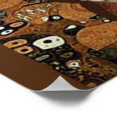 クリムト、命の木、フクロウ・パロディのポスター ポスター (角)