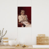 クリムト – 着席した少女 ポスター (キッチン)