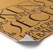 クリムト~第1回セセッションのポスター展 ポスター (角)