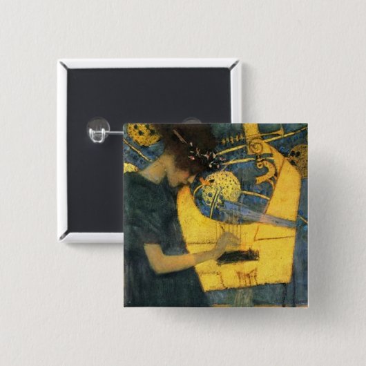 クリムト 缶バッジ (正面&裏面)