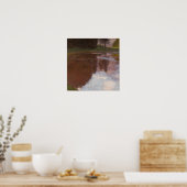 クリムト – 静かな池 ポスター (キッチン)