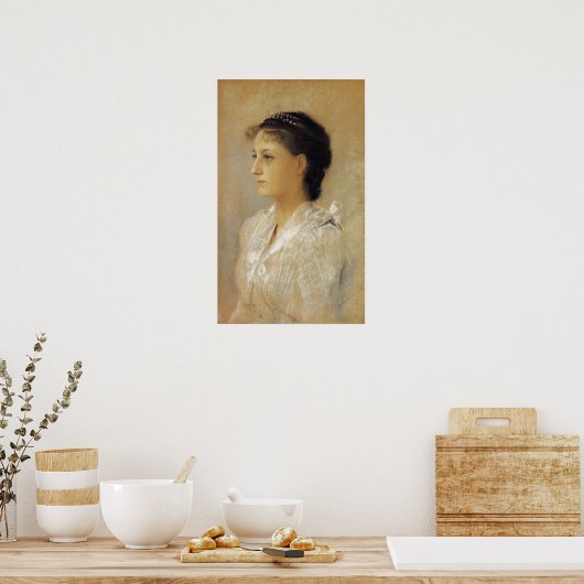 クリムト- Emilie Floge 1891 ポスター (キッチン)