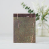 クリムト, Gustav Bauernhaus mit Birken 1900テクニック ポストカード (スタンド正面)