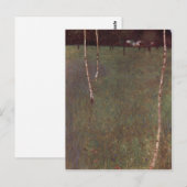 クリムト, Gustav Bauernhaus mit Birken 1900テクニック ポストカード (正面/裏面)