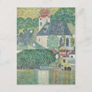 クリムト、Gustav Kirche in Unterach am Attersee 1916 ポストカード