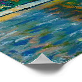 クリムト「Houses at Unterach on the Attersee」 ポスター (角)