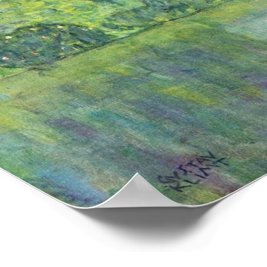 クリムト- Litzlberg Am Attersee 1915 ポスター (角)