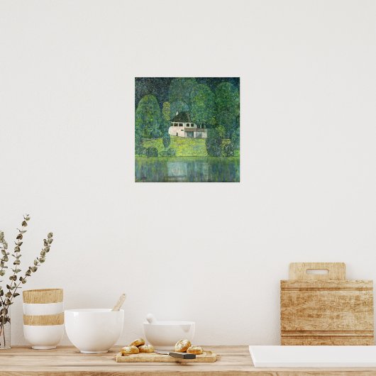 クリムト- Litzlberg Am Attersee 1915 ポスター (キッチン)