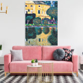 クリムト- Schloss Kammer on the Attersee IV キャンバスプリント (インサイチュ (リビング))