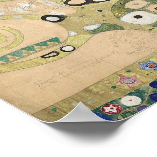 クリムト「Tree of Life」 (Lebensbaum) — Stoclet Frieze ポスター (角)