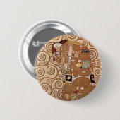 クリムト- Werkvorlagenのzum Stocletfries 缶バッジ (正面&裏面)