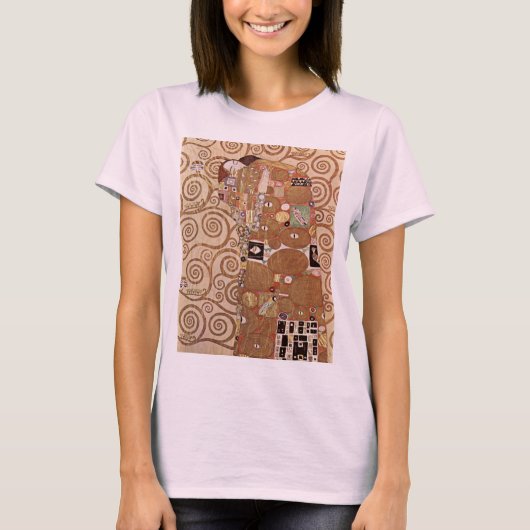 クリムト- Werkvorlagen zum Stocletfriesシャツ Tシャツ (正面)