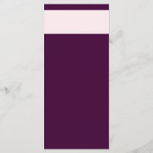 クリム王室のタイポグラフィ結婚のメニューカード メニュー (裏面)