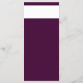 クリム王室のタイポグラフィ結婚のメニューカード メニュー (裏面)