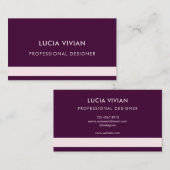 クリム王室のムミニマルモダンプロフェッショナル 名刺 (正面/裏面)