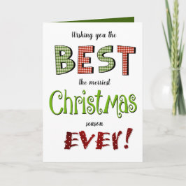 クリメリースマス·ホリデイ·おもしろい·グリーティング カード