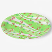 クリモダンスマスキャンディケーンズデザイン ペーパープレート (アングル)