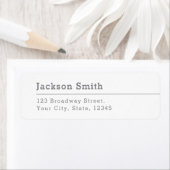 クリモダンーンミニマリスト差出人住所ラベル ラベル (インサイチュ)