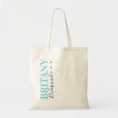 クリモダンーン·シック·ブライズメイド·金ゴールド·ハート結婚ズ トートバッグ (正面)