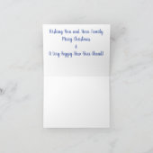 クリヤスコレクションによるクリスマスグリーティングカード サンキューカード (内部)