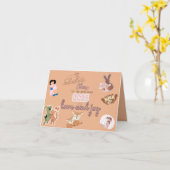 クリヤス コレクションのニューイヤー カード - ラブ＆ジョイ (黄色い花)