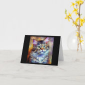 クリリアン・ボブテール・キャット カード (黄色い花)