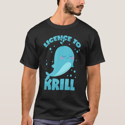 クリルに対するホエールプンライセンス Tシャツ (正面)