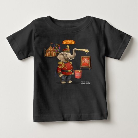 クリンガー大佐、クリームパイ投げ師 ベビーTシャツ (正面)