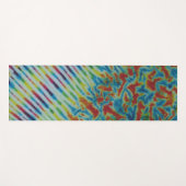 クリンクルストライプ絞り染め ヨガマット (正面(横))