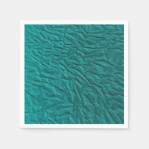 クリンクルデザイン付きグリーンナプキン