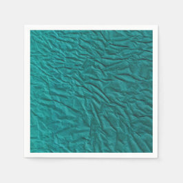 クリンクルデザイン付きグリーンナプキン スタンダードカクテルナプキン