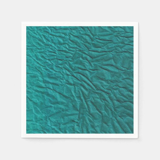 クリンクルデザイン付きグリーンナプキン スタンダードカクテルナプキン (正面)