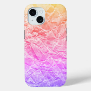 クリンクルレインボー紙 iPhone 15ケース