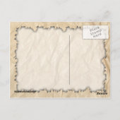 クリンクル上の焼き付きエッジ紙 ポストカード (裏面)