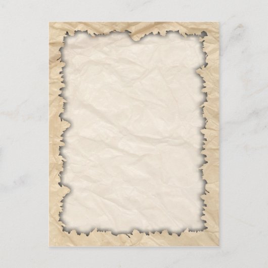 クリンクル上の焼き付きエッジ紙 ポストカード (正面)
