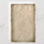 クリンクル上の焼き付きエッジ紙 便箋 (正面/裏面)