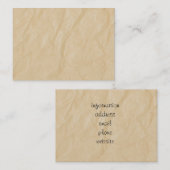 クリンクル紙の背景 名刺 (正面/裏面)