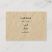 クリンクル紙の背景 名刺 (裏面)