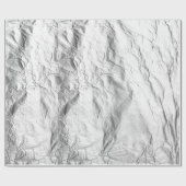 クリンクル銀箔効果アルミスクランチ ラッピングペーパー (フラット)