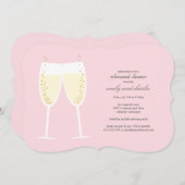 クリンク眼鏡結婚のリハーサル招待状 招待状 (正面/裏面)