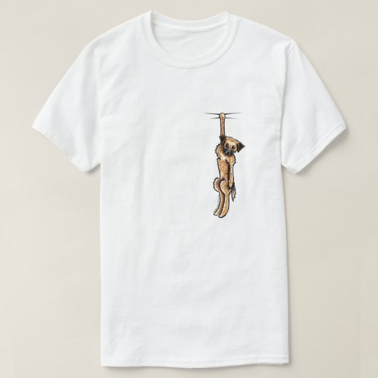 クリングイ縁どテリア Tシャツ (デザイン正面)