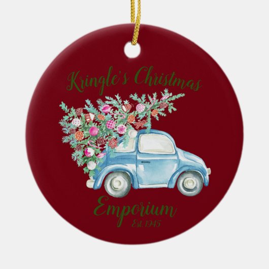 クリングルクリスマスエンポーリウム セラミックオーナメント (正面)