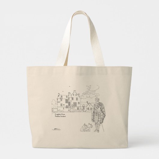 クリングレティハウススコットランドトートバッグ ラージトートバッグ (裏面)