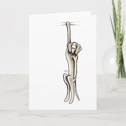 クリンジワイマラナー カード (正面)