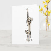 クリンジワイマラナー カード (黄色い花)