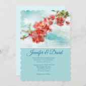 クリンスカ日本のスタムウェディング招待状 招待状 (正面/裏面)