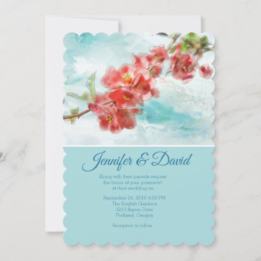 クリンスカ日本のスタムウェディング招待状 招待状 (正面)