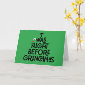 クリンチマスの夜に カード (黄色い花)