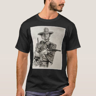 クリントイーストウッドクラシックスケッチTシャツ Tシャツ