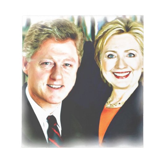 クリントン大統領とクリントン大統領 ノートパッド (正面)